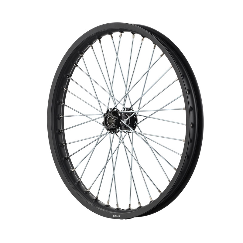 JSCM 1.6x19 Inch Complete Front Rear Black Electric Dirt Bike Rim Set